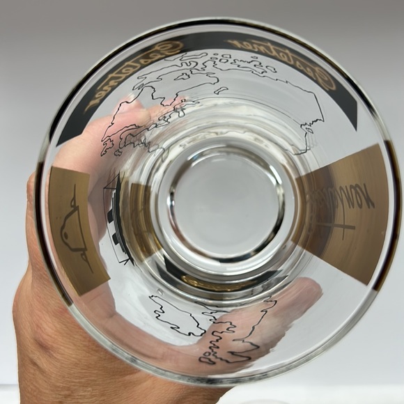 - Mid Century Modern “Gestetner Company “ promotional set of 4 rock glasses - Picture 5 of 16